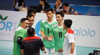Militansi Pendukung di Final Bola Voli Putra Antara Vietnam vs Indonesia, Rela Tidak Makan hingga Kehujanan