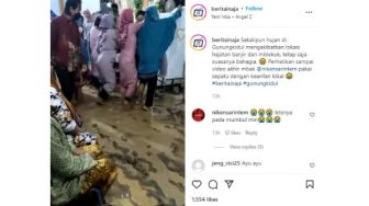 Viral Video Tempat Pernikahan Kena Banjir, Tamu Becek-becekan Bikin Ngakak