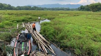 Perairan Waduk Saguling Ditutupi Eceng Gondok, Nelayan Bandung Barat Menjerit Kehilangan Mata Pencaharian