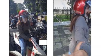 Bukan di Kafe, Pemotor Ini Tak Sengaja Ketemu Bestie di Pos Polisi, Ini Sebabnya