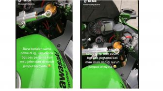 Kenalan Cewek di Instagram dan Sudah Cocok, Pemotor Kawasaki Ini Insecure saat Menjemput di Depan Rumahnya