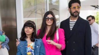 Aishwarya dan Abhishek Kembali ke Mumbai Setelah Hadiri Acara Cannes 2022