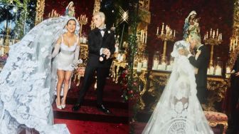 Kourtney Kardashian dan Travis Barker Berbagi Momen Pernikahan Mereka