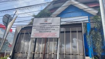 Gedung PWI Sulsel di Jalan AP Pettarani Makassar Disegel Satpol PP Pemprov Sulsel