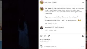 Ngeri! Penampakan Sosok Kuntilanak di Jalan Perusahaan Kukar Viral di Instagram