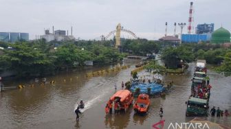 Banjir Rob di Kawasan Pelabuhan Tanjung Emas Semarang Masih Terjadi, Begini Kondisinya