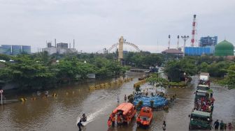 Pelabuhan Tanjung Emas Semarang Masih Banjir Rob, Ini Penampakan Terkini