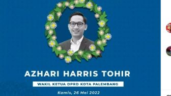 Kabar Duka, Wakil Ketua DPRD Kota Palembang Azhari Harris Tohir Meninggal Dunia