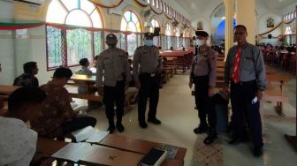 Jamin Keamanan Peringati Kenaikan Yesus Kristus, Setiap Gereja di Kalbar Dijaga Polisi