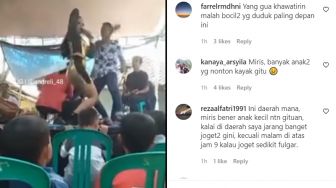 Istri Susul Suami yang Sedang Asik Goyang dengan Biduan, Netizen Gagal Fokus Lihat Anak-anak di Barisan Penonton: Miris
