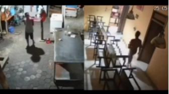 Viral! Aksi Eksibisionisme Seorang Pria di Bojonegoro Terekam CCTV Rumah Makan, Netizen Geram