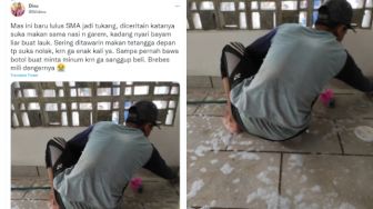 Pilunya Kisah Tukang Bangunan Ini Viral di Medsos, Terus Bertahan Hidup meski Beli Minum Tak Sanggup