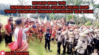 Persoalan Realisasi Plasma PT Mustika Sembuluh, Netizen Sebut Polisi Ketar-ketir Hadapi Pasukan Dayak Merah TBBR