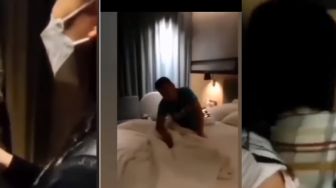 Viral Video Detik-detik Pilot Digerebek Istri di Hotel Bareng Pramugari, Suami: Nggak Ngapa-ngapain, Dia Lagi Dapet