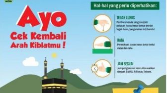 Cara Cek Arah Kiblat, Hari Ini Matahari di Atas Kabah