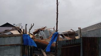 Sebanyak 218 Rumah Rusak Diterjang Angin Kencang di Bangka Tengah