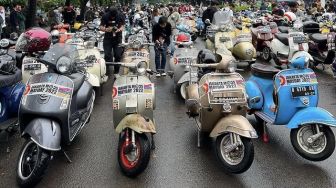 Ribuan Skuteris Ramaikan Jakarta Mods MayDay 2022, Rasa Rindu Terbayar Sudah