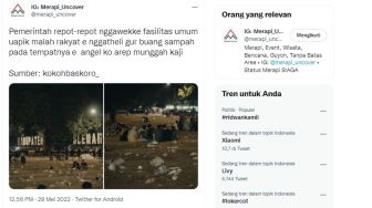 Viral Foto dan Video Lapangan Denggung Bertabur Sampah, Pengelola Ikut Komentar