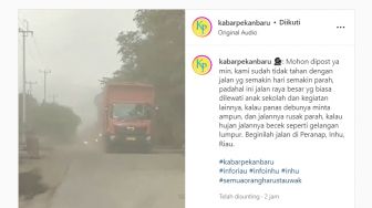 Jalan Raya di Peranap Riau Makin Rusak Parah, Masyarakat Ungkap Kegelisahan