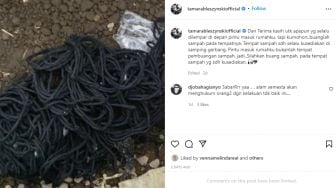 Tamara Bleszynski Kesal, Ada Orang yang Sembarangan Buang Sampah ke Rumahnya