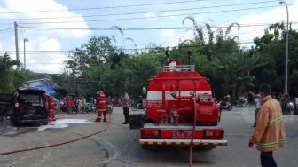 Avanza Kebakaran di SPBU Purworejo Bojonegoro, Saksi Melihat Asap Muncul dari Bawah Kendaraan