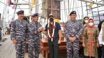 Menteri Nadiem Lepas Kapal Muhibah Jalur Rempah Nusantara