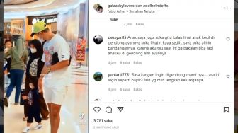 Jalan Sama Fadly Faisal, Gala Sky Salfok ke Wanita Berhijab Gendong Bayi, Warganet: Rasa Kangen Ingin Digendong Mami