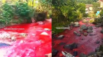 Deretan Fakta Penyebab Sungai Citarum Berwarna Merah