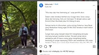 Viral di IG, Video Detik-detik Emmeril Kahn Mumtadz Terseret Arus Sungai Aare, Warganet: Bukan Sungai Itu