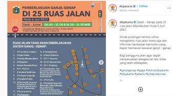 Ruas Jalan Ganjil Genap Jakarta Dimana Saja? Cek 25 Lokasinya Di Sini
