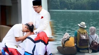 Haru! Ridwan Kamil Kumandangkan Azan untuk Putra Sulungnya di Sungai Aare