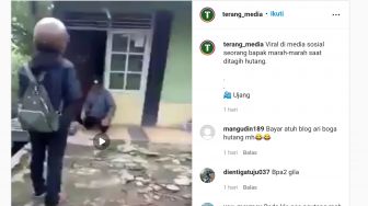 Viral Bapak-bapak Ngamuk saat Ditagih Hutang, Malah Ancam Pakai Golok