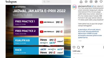 Cara Nonton Formula E di Rumah, Ini Jadwal dan Daftar Live Streamingnya