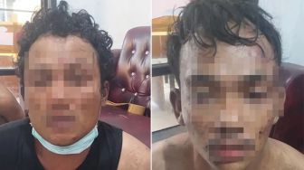Dua Pelaku Curanmor di Medan Babak Belur Dihajar Massa