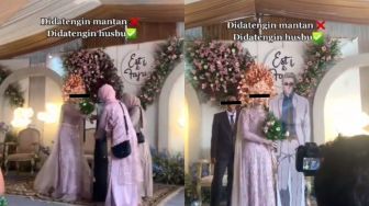 Viral Mempelai Wanita Girang 'Didatangi' Tokoh Anime Favorit saat Pernikahan, Suami Hanya Ngalah Pasrah