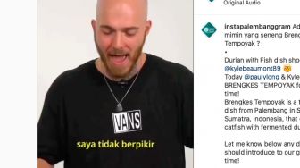 Momen Bule Cicip Brengkes Tempoyak Khas Palembang, Reaksinya Bikin Kaget