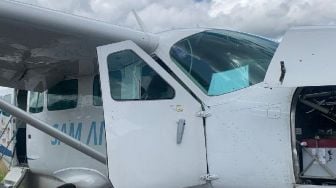 Pesawat Sam Air Ditembak di Bandara Kenyam Papua, Diduga Perbuatan KKB