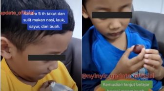 Heboh Video Anak Alergi Makan Nasi, Sayur, dan Buah, Orang Tuanya Sampai Bawa ke Hipnoterapi