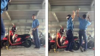 Viral Aksi Dua Pria Pertontonkan Dugem Paket Hemat, Modalnya Cuma Honda Scoopy Parkir