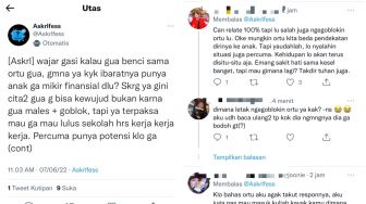 Curhat Benci Orang Tua Gara-gara Cita-cita Tak Bisa Terwujud karna Masalah Finansial, Warganet Ini Malah Dihujat