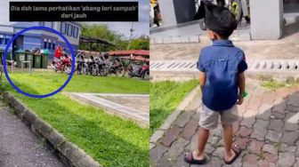 Bocah Selalu Tunggu Petugas Kebersihan Angkut Sampah, Alasannya Bikin Haru