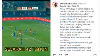 Timnas Indonesia Sukses Pecundangi Kuwait, Penantian Panjang 42 Tahun Terbayar