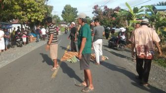 Laka Maut di Ruas Jalan Utama Penghubung Marabahan-Banjarmasin, 2 Pengendara Motor Tewas di Lokasi