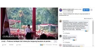 Heboh Kabar Prabowo Didepak Jokowi dari Istana, Begini Faktanya