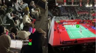 Anti Mainstream, Mahasiswa Kerjakan Skripsi Sambil Nonton Badminton di Istora