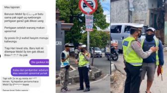 Mobil Kena Lempar Batu oleh Pak Ogah, Polisi Gercep Turun Tangan Usai Warga Lapor Via DM Instagram: Satset!