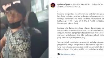 Viral Ambulans Disambit Botol Kaca di Kalideres, Sopir: Pelaku Sudah Minta Maaf