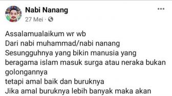 Geger Nabi Nanang Khotbah via Facebook, Ini Ajaran-ajarannya