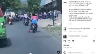 Meresahkan! Pelajar SMA Konvoi dan Ugal-Ugalan di Jalan Sampai Ganggu Pengendara