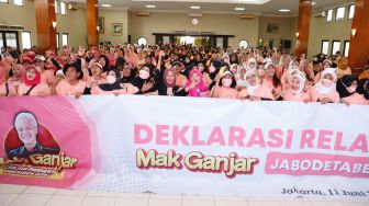 Ribuan Emak-Emak di Jabodetabek Deklarasi Dukung Ganjar Capres 2024